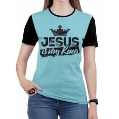 Imagem de Camiseta Jesus Feminina Gospel Criativa Evangelica blusa CA