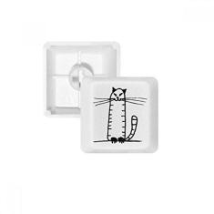 Imagem de Kit de atualização para jogos com teclado mecânico PBT Cat Stripe Sit Black Line