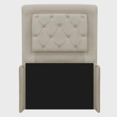 Imagem de Cabeceira Laguna 90 cm Solteiro Suede Bege - Amarena Móveis