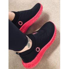 Imagem de Tênis Meia Feminino E Masculino Esportivo Calce Fàcil. - Unicc