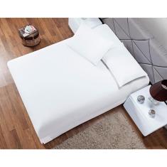 Imagem de Jogo De Lençol Solteiro Soft 2 Peças Fronha 180 Fio Branco