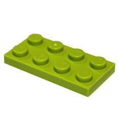 Imagem de LEGO: Placa Lima Brilhante 2x4 x100
