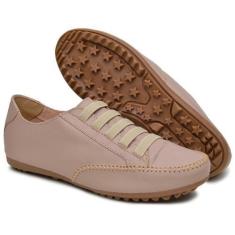 Imagem de Mocatênis Feminino Branco Couro Macio Confort Enfermagem - ONIX SHOES,