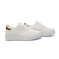 Imagem de Tênis Casual Feminino Moda Sola Reta Confortável Dia a Dia - RECORD, 3