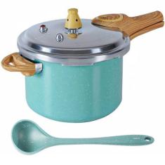 Imagem de Panela de Pressão Antiaderente Indução Brinox 4,2L com Concha Ceramic 