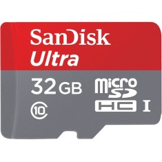 Imagem de Cartão de Memória Micro SDHC com Adaptador SanDisk Ultra 32 GB SDSQUNC-032G