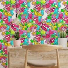 Imagem de Papel De Parede Adesivo Jovem Stickers N014031 Rolo 0,58X3M