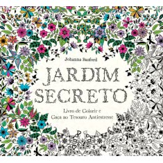 Imagem de Jardim Secreto. Livro de Colorir e Caça ao Tesouro Antiestresse - Capa Comum - 9788543101637