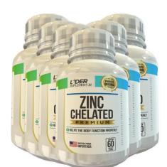 Imagem de Zinco Quelato Caps 500mg 60 Cápsulas Kit Com 5 Potes