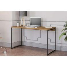 Imagem de Mesa De Escritório Secretária Industrial Li003 Freijo-preto - Kappesberg