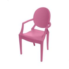 Imagem de Cadeira Boxbit Invisible Infantil Polipropileno Rosa com Braço