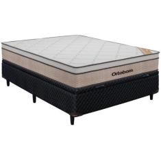 Imagem de Cama Box Casal com Baú (Box + Colchão) Ortobom - de Mola 72cm de Altur