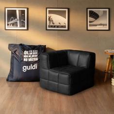 Imagem de módulo canto sofá guldi popup corino preto