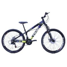 Imagem de Bicicleta VikingXTuff 25/30 Aro 26 21v Preto Amarelo