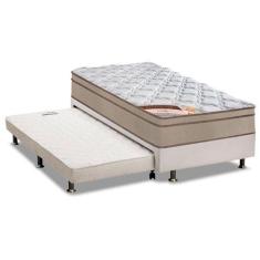 Imagem de Cama Box c/Auxiliar Solteiro: Colchão  Castor Bonnel Revolution + Base
