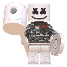 Imagem de Boneco Blocos De Montar Dj Marshmello Camuflagem