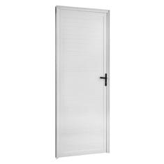 Imagem de Porta de Abrir Lambri MGM 8cm x 80cm x 2,10 Esquerda Branco