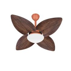 Imagem de Ventilador Teto Winds Cobre Potente 4 Pás Imbuia Ventax 220V