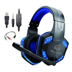 Imagem de Headset Gamer HS884BL Inland Sounds Fone de Ouvido Microfone