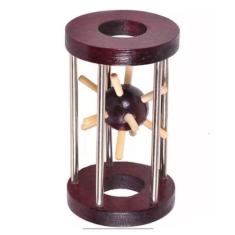 Imagem de Quebra Cabeça 3D Madeira Educativo Mente Ampulheta - Mega Block Toys