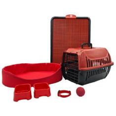 Imagem de Kit Cachorro Gato Cama Caminha Europa Transporte Sanitário Tamanho Méd