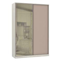 Imagem de Guarda-roupa 2 Portas De Correr 8 Cm Crema Com Connect