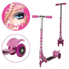 Imagem de Patinete Infantil de Ferro Barbie Dobrável Meninas Juvenil