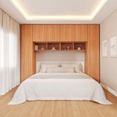 Imagem de Guarda-roupa Modulado 6 Portas 6 Peças Hera Cabecasa Madeiramadeira Louro/Cinza