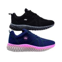 Imagem de Kit 2 Tênis Esportivo GT3 Asc Cardaço Conforto Fitness Caminha Longa Pisada Leve-Feminino