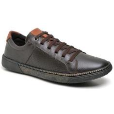 Imagem de Tênis Casual Couro Sapatênis Confortável Masculino-Masculino