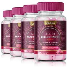 Imagem de Kit 4x Suplemento Acido Hialuronico + Vitaminas C E e Biotina  60 Comp