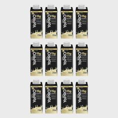 Imagem de Kit 12 Bebida Láctea uht Yopro Baunilha 15g de Proteínas 250ml Cada