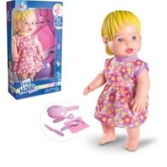Imagem de Boneca Bebê My Hair Faz Xixi Papinha Comidinha e Mamadeira Mágica Brin