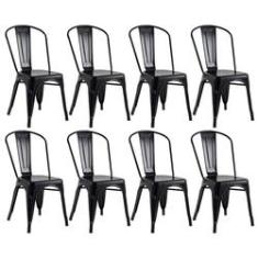 Imagem de KIT - 8 x cadeiras Iron Tolix - Industrial - Aço - Vintage - 