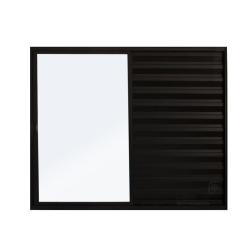 Imagem de Veneziana de Correr 3 Folhas S/ Grade Aluminio Preto 1.00 x 1.50 Linha Modular - Hale