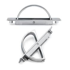 Imagem de Evionlin 【Pacote com 20】 Puxador de gaveta de cozinha em latão escovado, zinco, gabinete, tatami, comprimento de rotação de 9,9 cm