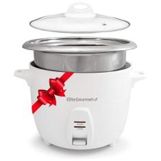 Imagem de Panela de Arroz Elétrica 2.4L 300W, 110v, ELITE GOURMET ERC 2010, Branco