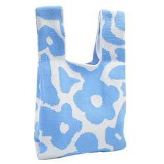 Imagem de DOFOTAWN Bolsa de pulso feminina bolsa de pulso bolsa manga nó bolsa portátil bolsa de presente bolsa de presente padrão bonito, Verde, 8*4.3*13.8inch