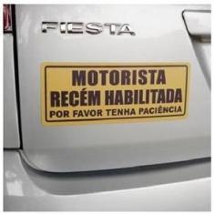 Imagem de Ímã De Carro Motorista Recém Habilitada Novo