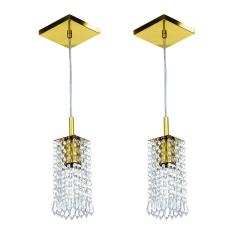 Imagem de Kit 2 Lustre Pendente Clearcrillic Cristal Acrílico 
