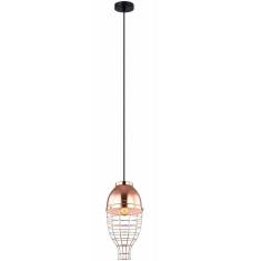 Imagem de Pendente Retro 1 Lâmpada Aramado Bronze Mais Luz Bivolt