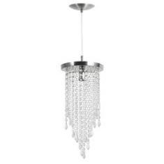 Imagem de Lustre Pendente Plafon Redondo Cristal Crilik Ls7301 Cromado