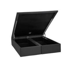 Imagem de Base para Cama Box Queen Physical l com Baú (39x158x188) Cinza