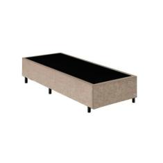 Imagem de Base Box Solteiro Santo Box Suede Bege 40x88x188