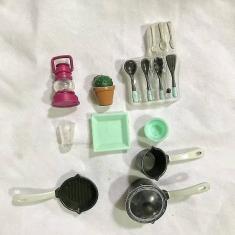 Imagem de Mini Tableware Dollhouse Figura Miniatura Garfo Pot Set