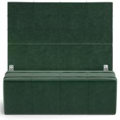 Imagem de Kit Cabeceira Cama Box Casal 140cm Com Calçadeira Roma W01 Material Si