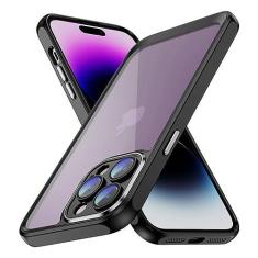 Imagem de Capa para iPhone 14 13 Pro Max 12 11 à prova de choque transparente matel híbrido tpu acrílico capa de telefone para iphone 13 14 12 pro bumper shell, preto, para iphone 13