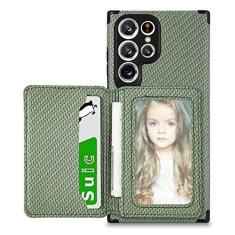Imagem de Carteira de couro para Samsung Galaxy S22 Ultra S21 FE S20 FE S10 Plus A03S A12 A22 A31 A32 A50 A51 A52 A52S A53 A70 A71 A72, verde, para Galaxy A32 5G