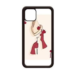 Imagem de Capa com estampa de coração J para iPhone 12 Pro Max para Apple Mini Mobile Case