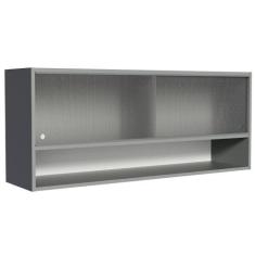 Imagem de Armário De Cozinha Aéreo 2 Portas De Correr De Vidro Pontilhado E 1 Ni